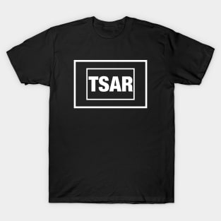 The Russian word " TSAR "(it's like an Emperor))) in English transcription T-Shirt